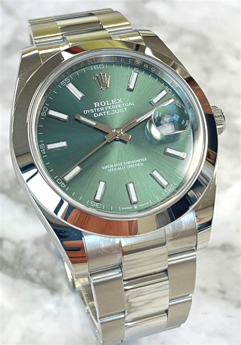 rolex datejust green dial 2022|rolex datejust green dial price.